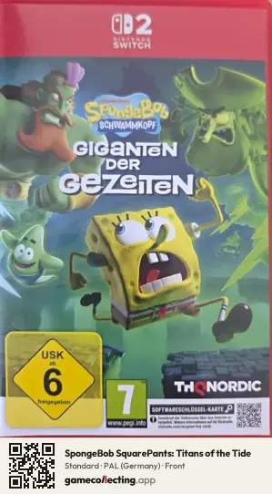 SpongeBob SquarePants: Titans of the Tide Nintendo Switch 2, Germany box front
