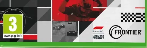 F1 Manager 2023, the PEGI square on its front