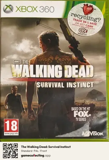 The Walking Dead: Survival Instinct Xbox 360, PAL box front