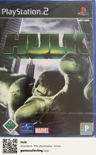 Hulk PlayStation 2, Australia box front