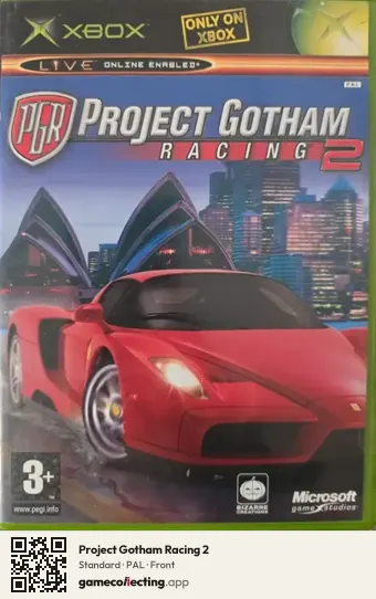 Project Gotham Racing 2 Xbox, PAL box front