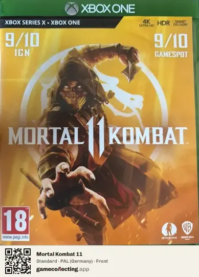 Mortal Kombat 11 Xbox One, Germany box front