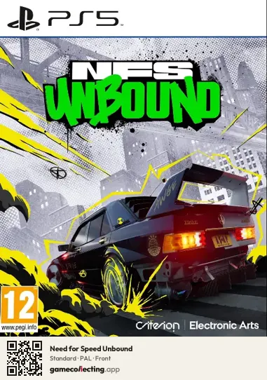 Need for Speed Unbound PlayStation 5, PAL box front