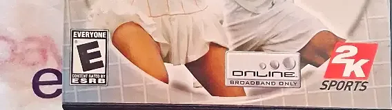 Top Spin, the ESRB box on its front