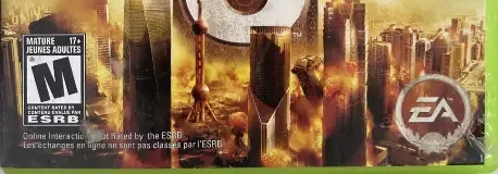 Army of Two: The 40th Day, the ESRB box on its front