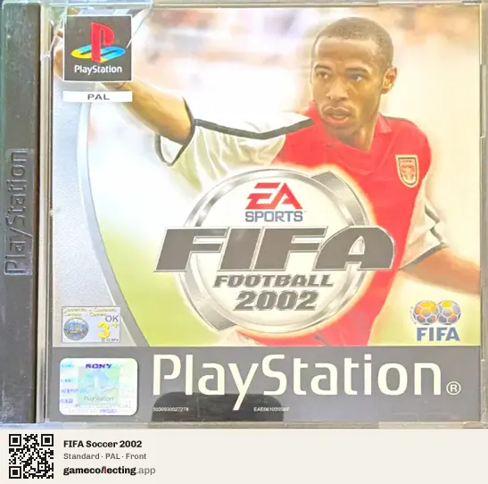 FIFA Soccer 2002 PlayStation, PAL box front