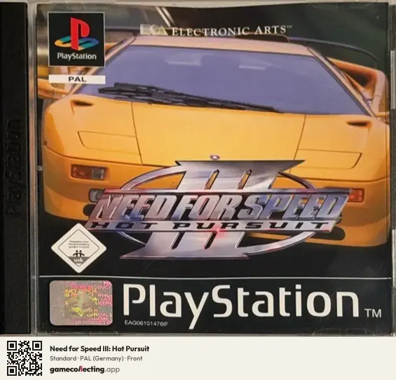 Need for Speed III: Hot Pursuit PlayStation, Germany box front