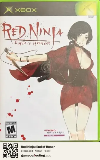 Red Ninja: End of Honor Xbox, NTSC box front