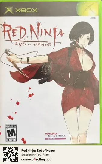 Red Ninja: End of Honor Xbox, NTSC box front