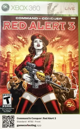 Command & Conquer: Red Alert 3 Xbox 360, NTSC box front