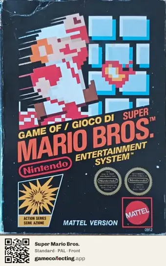 Super Mario Bros. Nintendo Entertainment System, PAL box front