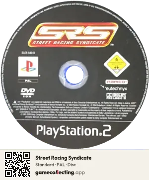 Street Racing Syndicate PlayStation 2, PAL disc