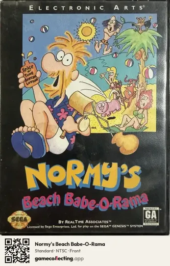 Normy's Beach Babe-O-Rama Sega Mega Drive / Genesis, NTSC box front
