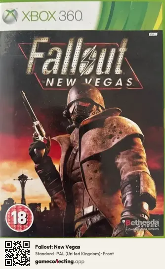 Fallout: New Vegas Xbox 360, United Kingdom box front