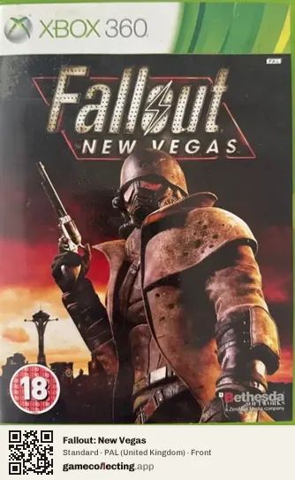 Fallout: New Vegas Xbox 360, United Kingdom box front