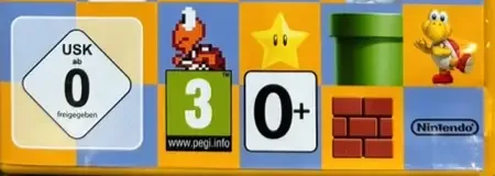 Super Mario Maker, the USK square on its front