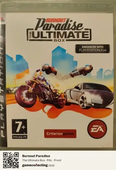 Burnout Paradise PlayStation 3, PAL box front