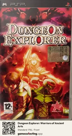 Dungeon Explorer: Warriors of Ancient Arts PlayStation Portable, PAL box front