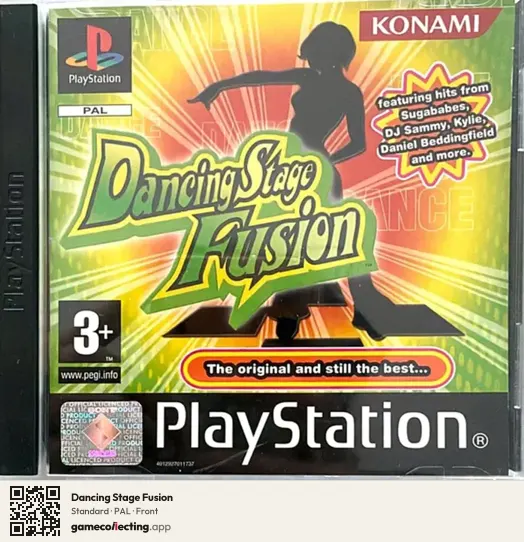 Dancing Stage Fusion PlayStation, PAL box front