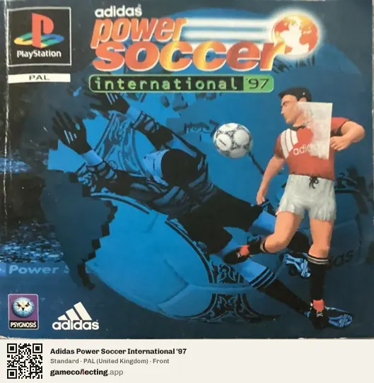 Adidas Power Soccer International '97 PlayStation, United Kingdom box front
