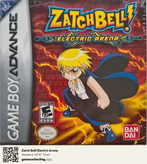 Zatch Bell! Electric Arena Game Boy Advance, NTSC box front