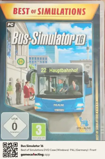 Bus Simulator 16 Computer, Germany box front