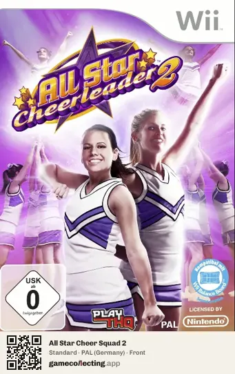 All Star Cheer Squad 2 Nintendo Wii, Germany box front