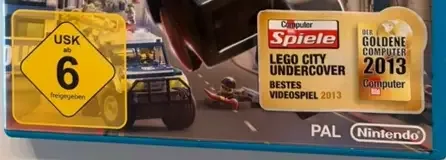 LEGO City Undercover, the USK square on its front