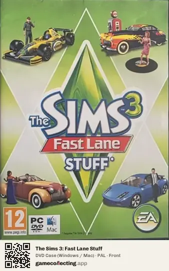 The Sims 3: Fast Lane Stuff Computer, PAL box front