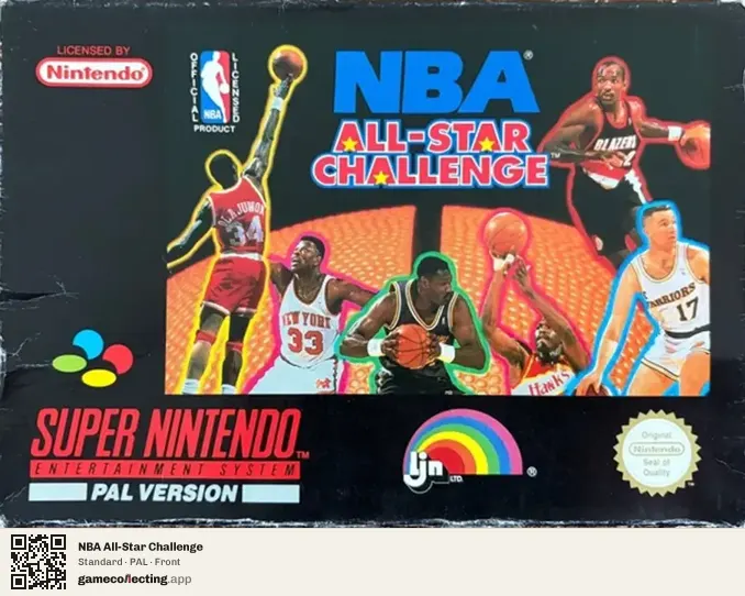 NBA All-Star Challenge Super Nintendo Entertainment System, PAL box front