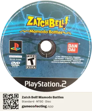 Zatch Bell! Mamodo Battles PlayStation 2, NTSC disc
