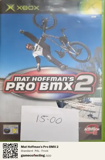 Mat Hoffman's Pro BMX 2 Xbox, PAL box front