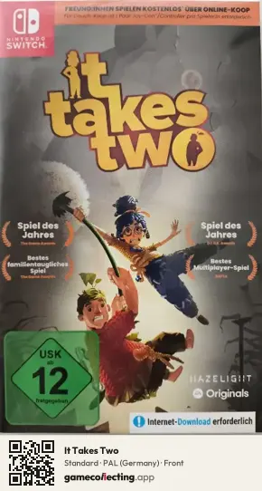 It Takes Two Nintendo Switch, Germany box front