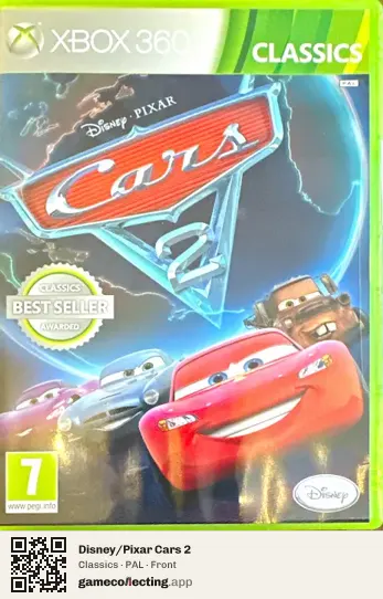 Disney/Pixar Cars 2 Xbox 360, PAL box front