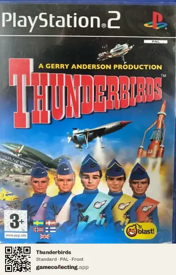 Thunderbirds PlayStation 2, PAL box front