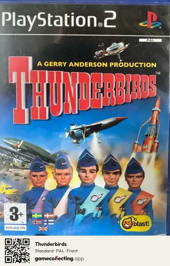 Thunderbirds PlayStation 2, PAL box front