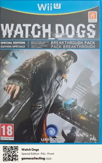 Watch Dogs Nintendo Wii U, PAL box front