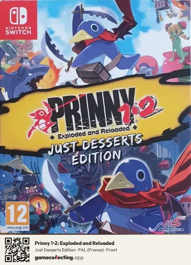 Prinny 1•2: Exploded and Reloaded Nintendo Switch, France box front