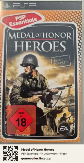 Medal of Honor Heroes PlayStation Portable, Germany box front