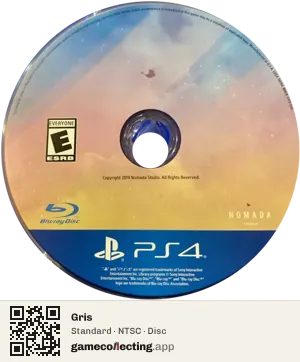 Gris PlayStation 4, NTSC disc