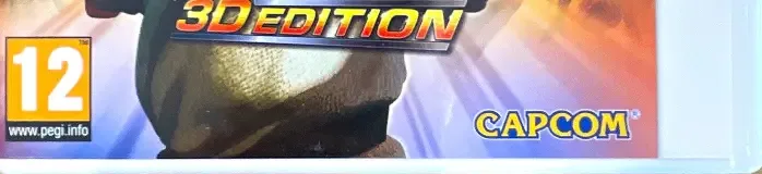 Super Street Fighter IV: 3D Edition, the PEGI square on its front