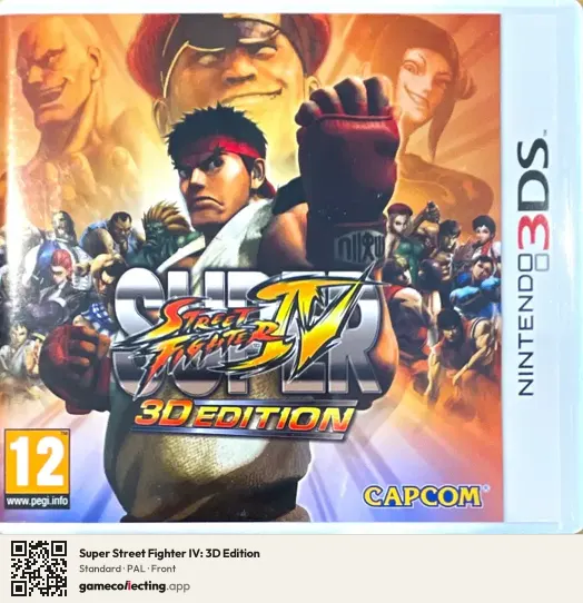 Super Street Fighter IV: 3D Edition Nintendo 3DS, PAL box front