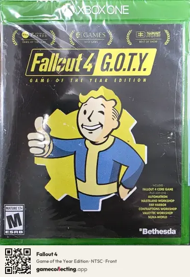 Fallout 4 Xbox One, NTSC box front