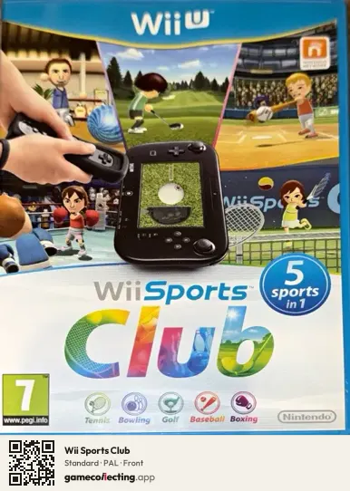 Wii Sports Club Nintendo Wii U, PAL box front