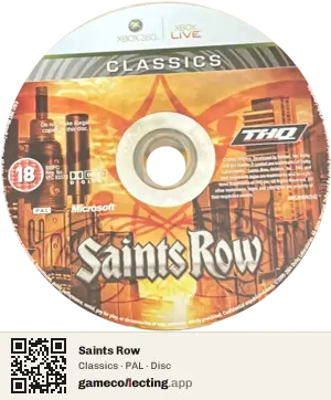 Saints Row Xbox 360, PAL disc