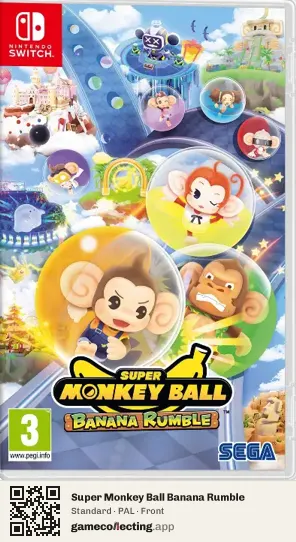 Super Monkey Ball Banana Rumble Nintendo Switch, PAL box front