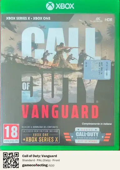Call of Duty: Vanguard Xbox Series X, Italy box front