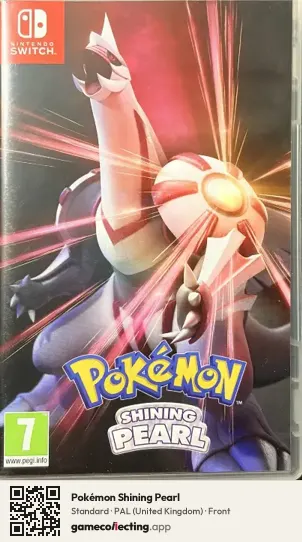 Pokémon Shining Pearl Nintendo Switch, United Kingdom box front