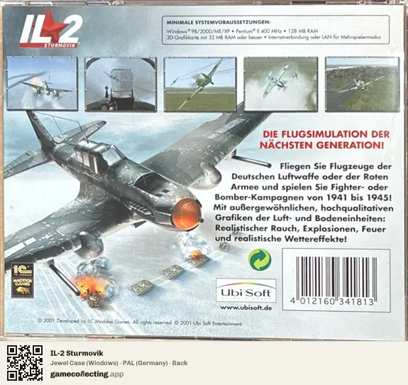 IL-2 Sturmovik Computer, Germany box back