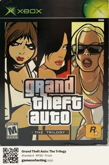Grand Theft Auto: The Trilogy Xbox, NTSC box front